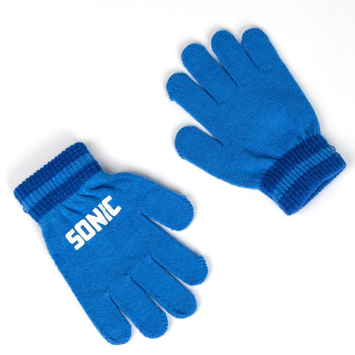 Gorro e Luvas Sonic Azul